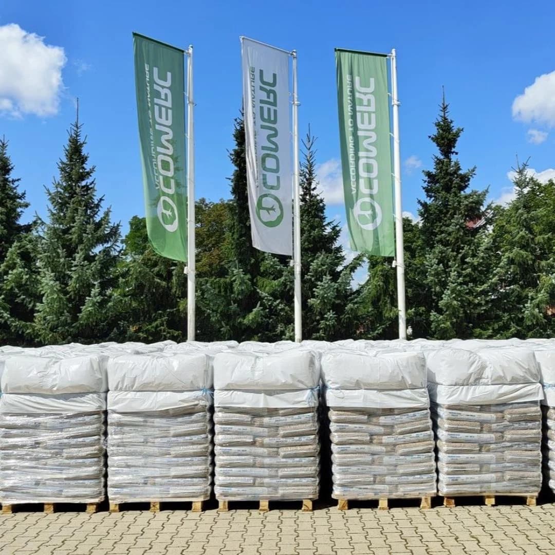Pellet A1 ENplus 100% świerk. Poznań. Dostawa - cała Polska. Paleta 975 kg. Transport 24 t gratis